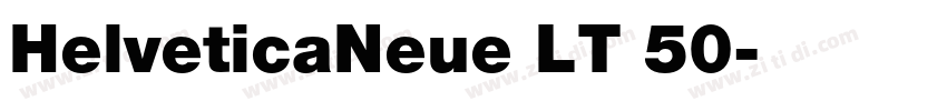 HelveticaNeue LT 50字体转换